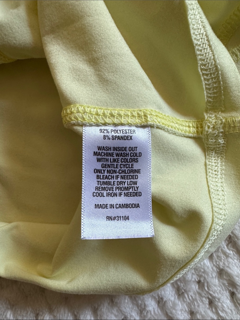 💛 EUC ZELŌS Butter Yellow Racerback Athletic Tank – Women’s Small - Picture 5 of 5